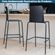 Banqueta Inmetro Bistro Loft Im In 113,5 cm -altura- Polipropileno Preto Base Aco Carbono Preto 140 kg 7